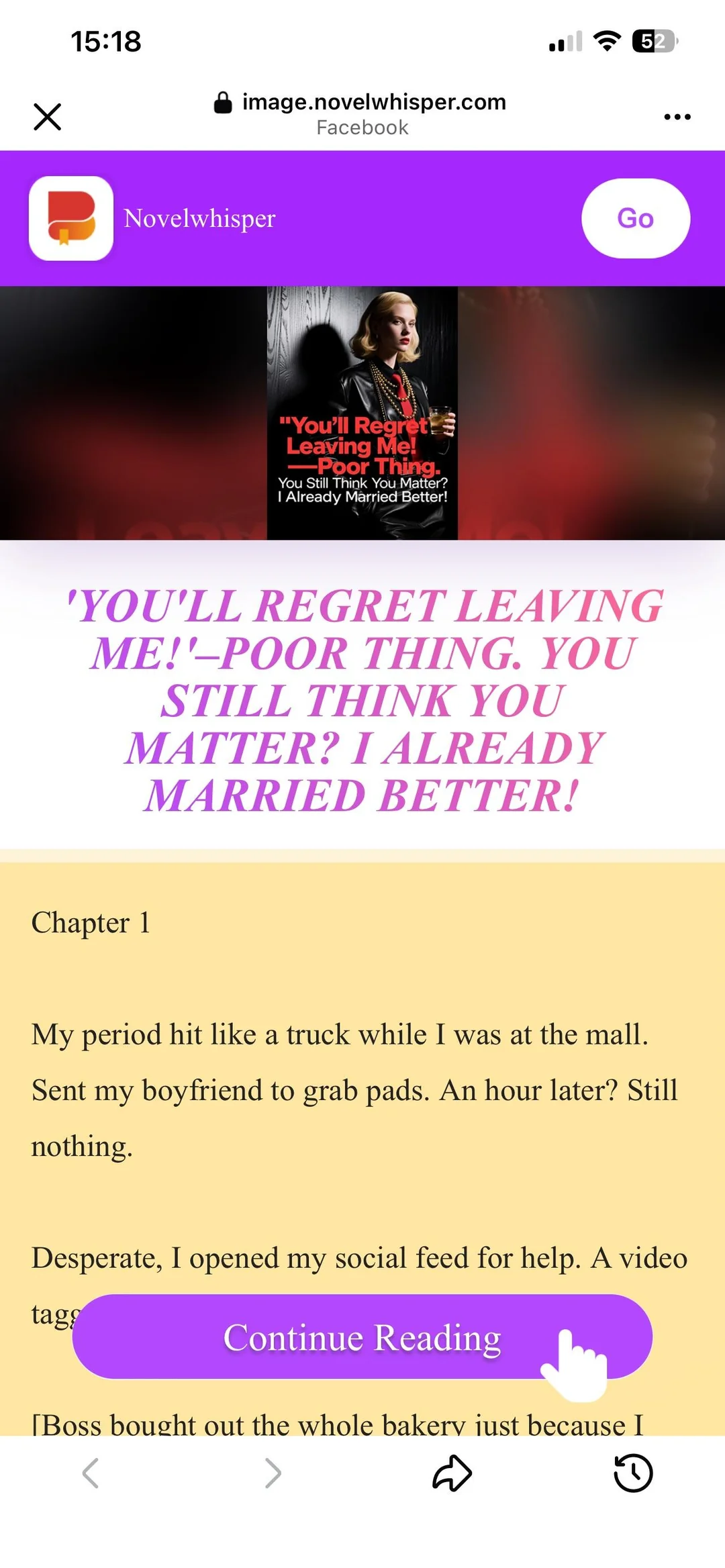 YOU’LL REGRET LEAVING ME!
